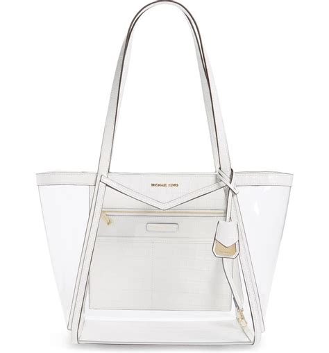 michael kors transparent bag|michael kors clear handbags.